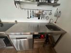 RVS Spoeltafel met Mengkraan - ophalen 20 of 21 december, Huis en Inrichting, Keuken | Keukenelementen, Ophalen, Gebruikt, 150 tot 200 cm