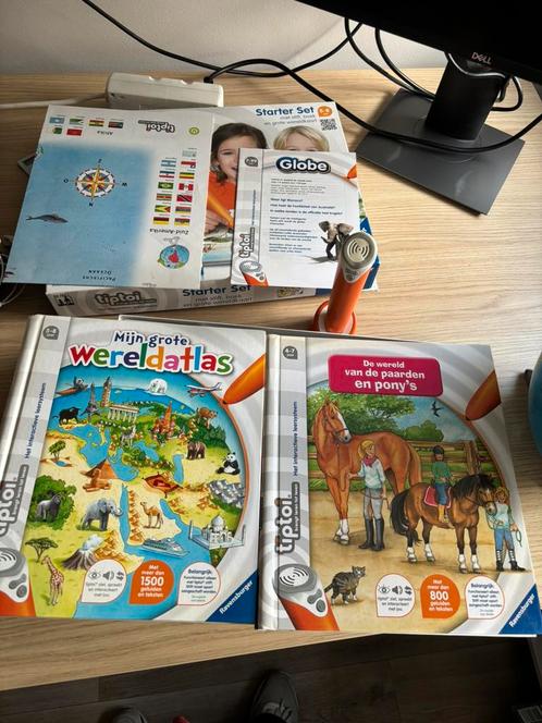 Tiptoi starterset, boek en tip toi globe, Kinderen en Baby's, Speelgoed | Educatief en Creatief, Zo goed als nieuw, Ophalen
