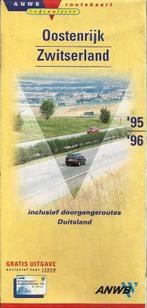 plattegrond oostenrijk / zwitserland 1995/1996, Ophalen of Verzenden, Gelezen, 1800 tot 2000, Landkaart