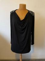 Mooie zwarte blouse met mooie schouders, Kleding | Dames, Gedragen, Maat 38/40 (M), Punt roma, Ophalen of Verzenden
