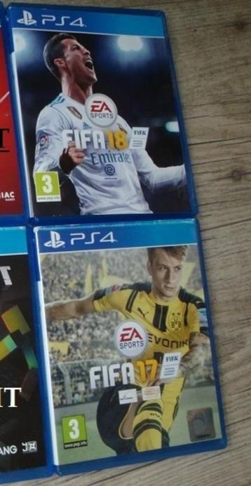 2 PS4 games Fifa 17 & 18 beschikbaar voor biedingen