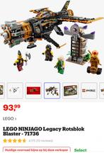LEGO Ninjago Legacy rotsblok blaster/Boulder blaster 71736, Kinderen en Baby's, Speelgoed | Duplo en Lego, Ophalen of Verzenden