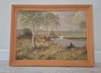 Schilderij olieverf op linnen, 78,5x 58,5cm, Ophalen
