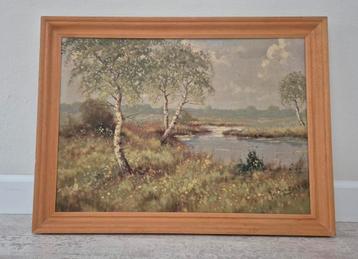 Schilderij olieverf op linnen, 78,5x 58,5cm beschikbaar voor biedingen