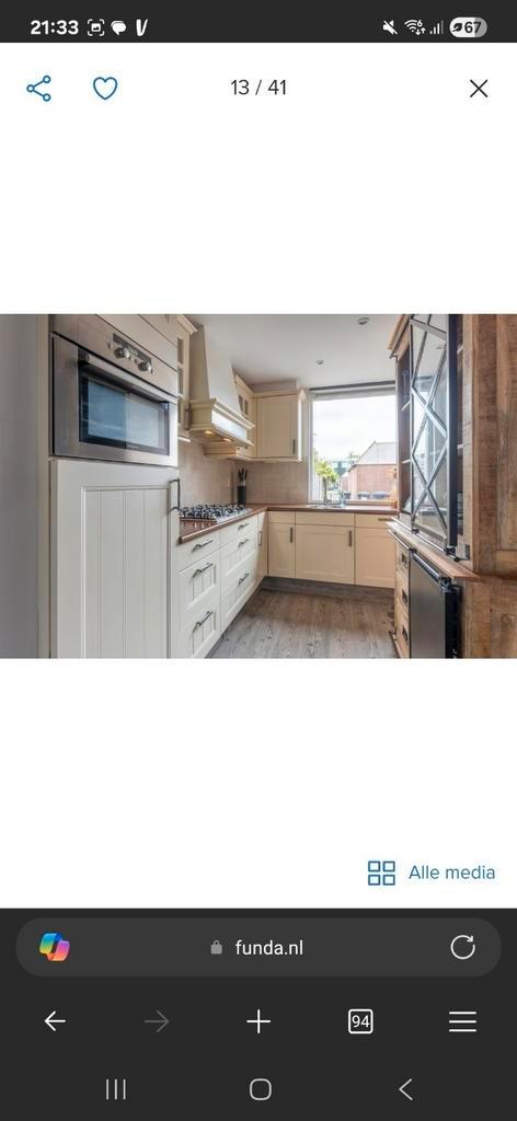 Keuken, alles inclusief, Huis en Inrichting, Keuken | Complete keukens, Gebruikt, Hoekkeuken, Kunststof, Ophalen