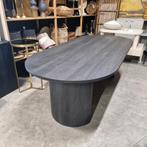 Ovale Eettafel Marysol 220 x 100cm, kleur Zwart van Nohr, Ophalen
