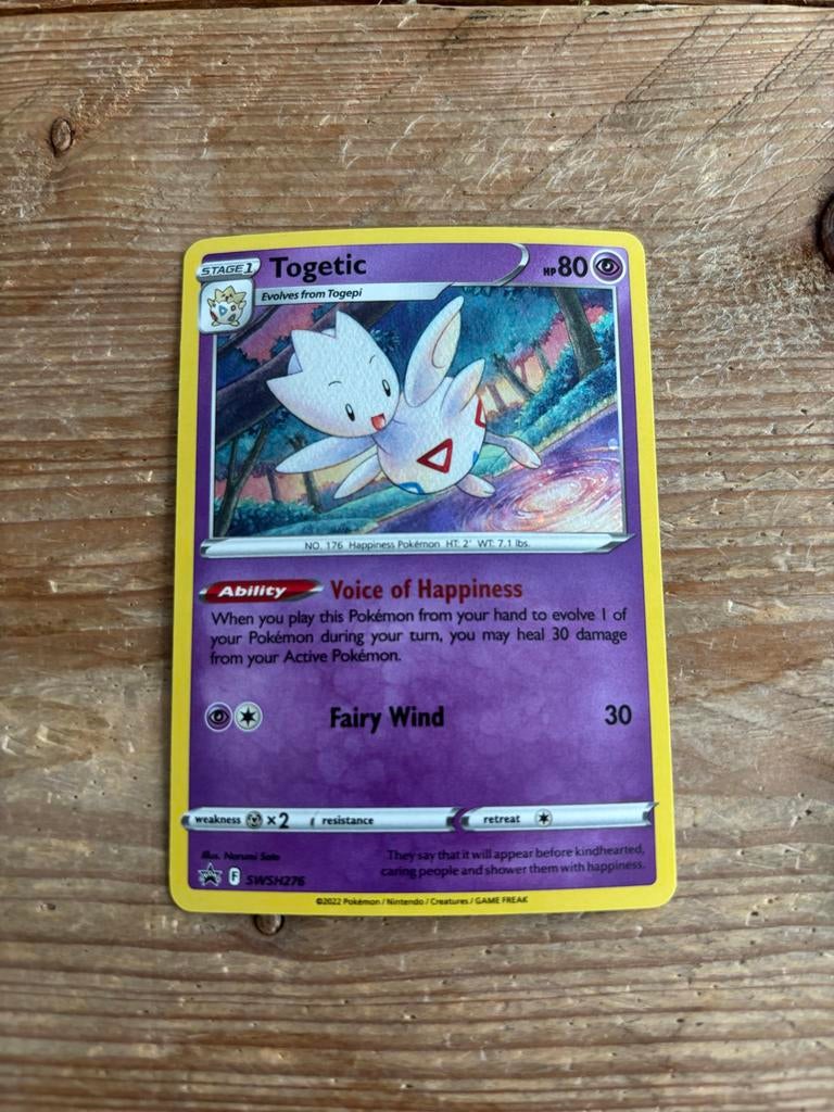 Togetic Holo Promo Pokémonkaart, Ophalen of Verzenden, Gebruikt, Losse kaart, Foil
