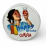 Reclame dienblad Happy Drinks, Congola, Gebruikt, Gebruiksvoorwerp, Ophalen of Verzenden, Happy Cola