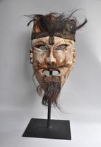 Vinnig indringend festival masker, Nepal, 2e helft 20e eeuw, Antiek en Kunst, Verzenden