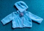 Vintage Lichtblauw babyvestje met mutsje / losse capuchon, Ophalen of Verzenden, Zo goed als nieuw, Jongetje of Meisje