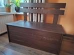 Kinderbankje/ kinderopbergbank hout bruin speelgoedkist, Ophalen, Minder dan 50 cm, Gebruikt, 50 tot 100 cm