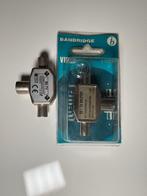 2x TV antenne splitter – Bandridge TS025 + R2-TV, Ophalen of Verzenden, Nieuw, Minder dan 2 meter, Coaxiale kabel