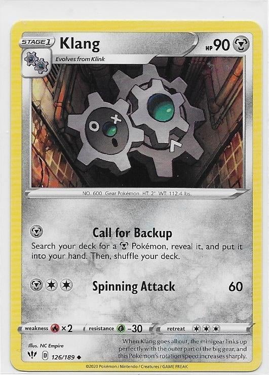 Darkness Ablaze,  Klang [uncommon] 126/189, Ophalen of Verzenden, Nieuw, Losse kaart