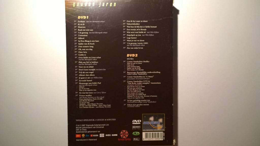 Conny Vandenbos - Gouden Jaren (DVD), Alle leeftijden, Ophalen of Verzenden, Zo goed als nieuw, Muziek en Concerten