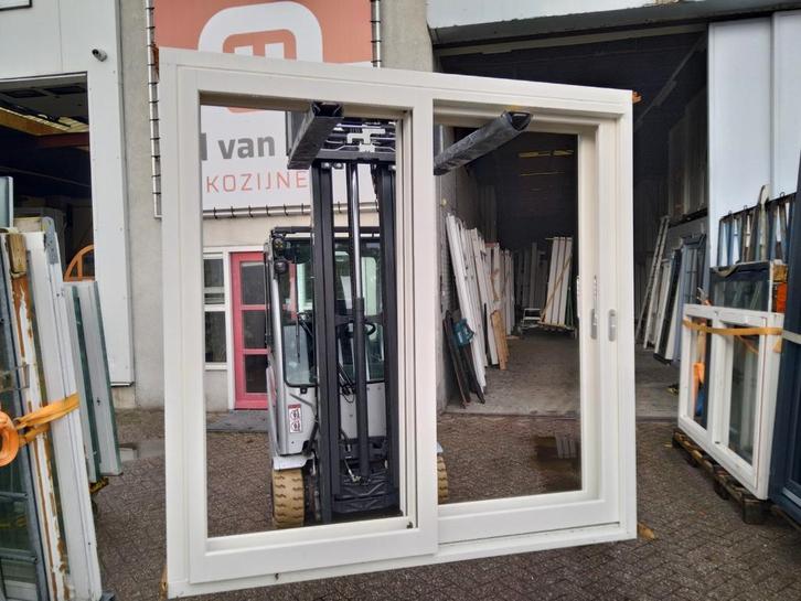 2 x kozijn met 1 schuifdeur 2 vakken, Doe-het-zelf en Verbouw, Deuren en Horren, Nieuw, Buitendeur, 215 cm of meer, 120 cm of meer