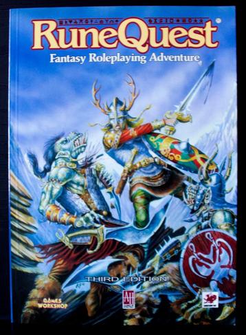 Runequest 3rdEd-Fantasy RP Adventure-Game Workshop 1987 beschikbaar voor biedingen