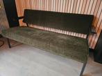 Groen bankje Loods 5 zgan, Huis en Inrichting, Banken | Bankstellen, Ophalen, Minder dan 75 cm, Tweepersoons, Zo goed als nieuw