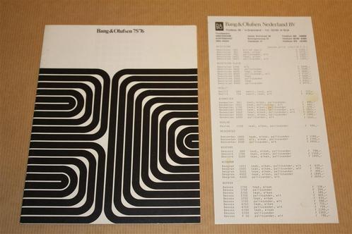Bang & Olufsen Catalogus 1975-1976 !!, Boeken, Catalogussen en Folders, Zo goed als nieuw, Ophalen of Verzenden