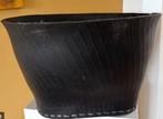 DESIGN mand van gerecycled rubberen autoband zwart CHCS, Overige materialen, Mand, Rond, Nieuw