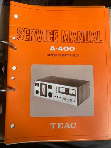 Teac service manuals