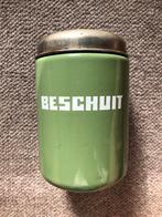 Beschuitbus groen emaille, Ophalen of Verzenden