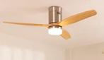 Plafondventilator met afstandsbediening., Ophalen, Zo goed als nieuw, Hout, Minder dan 100 cm