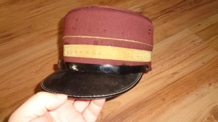 Trein machinist oud hoofddeksel NS spoorwegen, Antiek en Kunst, Curiosa en Brocante, Verzenden