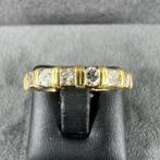 Gouden Ring | 14k* | 5,32g | rijring briljant |16,75| 370468, Sieraden, Tassen en Uiterlijk, Gebruikt, Ophalen of Verzenden, Kleiner dan 17