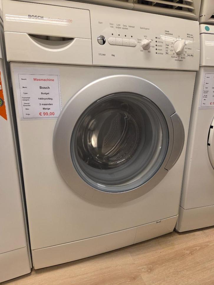 wasmachine - Bosch - 6kg - budget, Witgoed en Apparatuur, Wasmachines, Refurbished, Voorlader, 6 tot 8 kg, 85 tot 90 cm, 1200 tot 1600 toeren