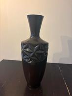 Grote donkerbruine design vaas – ca. 60 cm, Huis en Inrichting, Woonaccessoires | Vazen, Gebruikt, Overige kleuren, 50 tot 75 cm