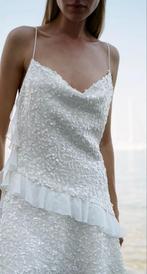 Zara jurk met witte pailletten, Kleding | Dames, Jurken, Wit, Nieuw, Ophalen of Verzenden, Maat 36 (S)
