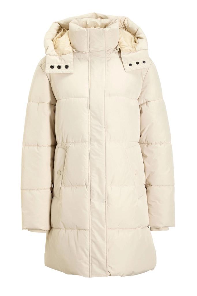 Anytime midi gewatteerde jas crème *als nieuw*, Kleding | Dames, Jassen | Winter, Zo goed als nieuw, Maat 42/44 (L), Overige kleuren