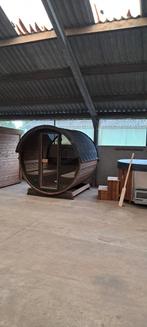 Panorama barrel sauna uit duurzaam thermohout, vele opties, Ophalen, Wellnessandgarden, Info@leisure-wellness-group.com, Kostedeweg 7 Vorden
