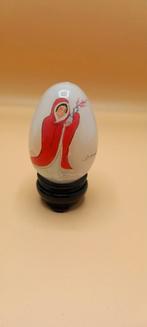 Handbeschilderd glas Chinees op Standaard, Antiek en Kunst, Ophalen of Verzenden