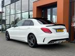 Mercedes-Benz C-klasse 180 AMG AUT.|LED|Panodak|Leer|360 cam, Automaat, Wit, Bedrijf, USB