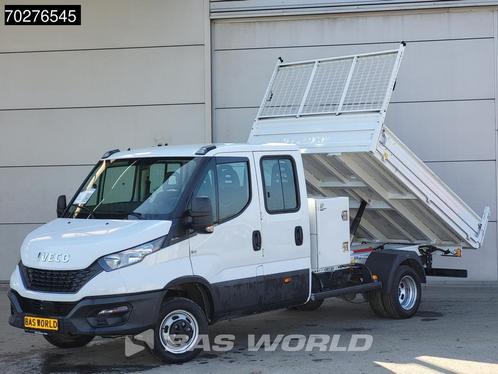 Iveco Daily 35C16 3.0L Dubbel Cabine Kipper met Kist 3,5t tr, Auto's, Bestelauto's, Bedrijf, Te koop, Airconditioning, Bluetooth