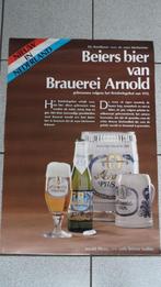 Arnold bier poster, 48 x 68 cm., Verzenden, Zo goed als nieuw, Reclamebord, Plaat of Schild, Overige merken
