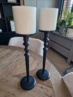 riviera maison warrington candle kandelaar kaars zwart black, Ophalen of Verzenden