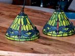Tiffany lampen met twee Angeles, Minder dan 50 cm, Tiffany, Ophalen of Verzenden, Metaal
