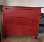 Ikea Hemnes ladenkast rood, Huis en Inrichting, Kasten | Ladekasten, Ophalen, Zo goed als nieuw, 25 tot 50 cm, Minder dan 100 cm