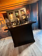 Prachtige chique bar set zwart toog bruin cafe kroeg mancave, Ophalen of Verzenden, Zo goed als nieuw