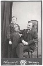 Kabinetfoto Echtpaar Kleine Vrouw Lilliputter - Foto Samson, Gebruikt, Foto, Ophalen of Verzenden, Voor 1940