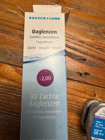37 Daglenzen Bausch & Lomb -2.00, Exp. 10/2025 beschikbaar voor biedingen