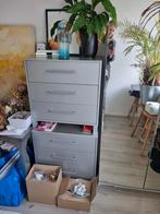 Twee zilveren Ikea kastjes met 3 lades, Huis en Inrichting, Kasten | Ladekasten, Minder dan 50 cm, Gebruikt, Ophalen of Verzenden