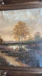 Gouden antieke lijst met schilderij, Ophalen of Verzenden