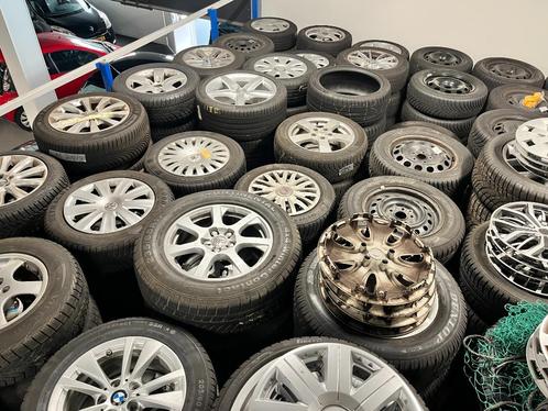 Partij banden en velgen te koop audi vw bmw porsche, Auto-onderdelen, Banden en Velgen, Winterbanden, 15 inch, Overige, Ophalen