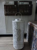 Riviera Maison Tropical Leaves Lantern L 77% korting, Ophalen, 50 tot 75 cm, Wit, Nieuw