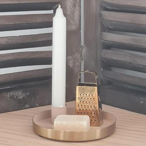 Marrakech Kandelaar met Amberblokje & Mini Rasp | Shape2you, Huis en Inrichting, Woonaccessoires | Kandelaars en Kaarsen, Zo goed als nieuw