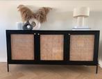Populaire westwing dressoir vienna hout rotan als nieuw, Ophalen, 25 tot 50 cm, 150 tot 200 cm