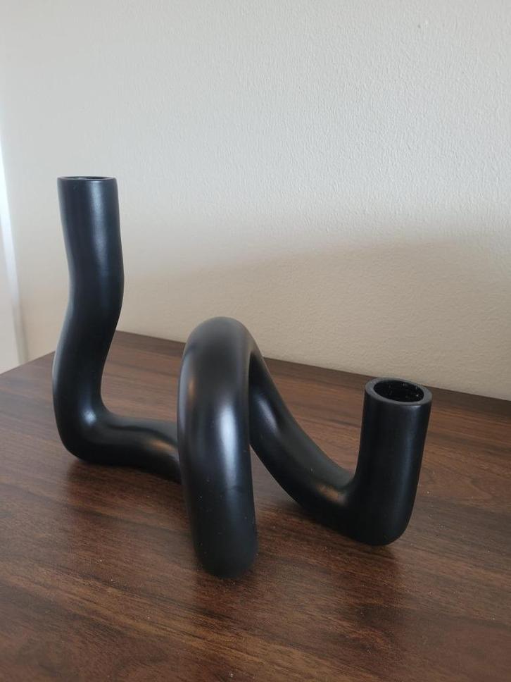 H&M Home moderne kandelaar, Huis en Inrichting, Woonaccessoires | Kandelaars en Kaarsen, Zo goed als nieuw, Kandelaar, Minder dan 25 cm